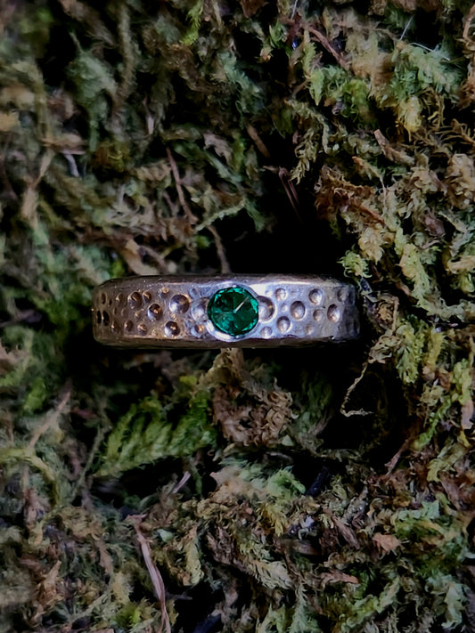 Lab Emerald Ring