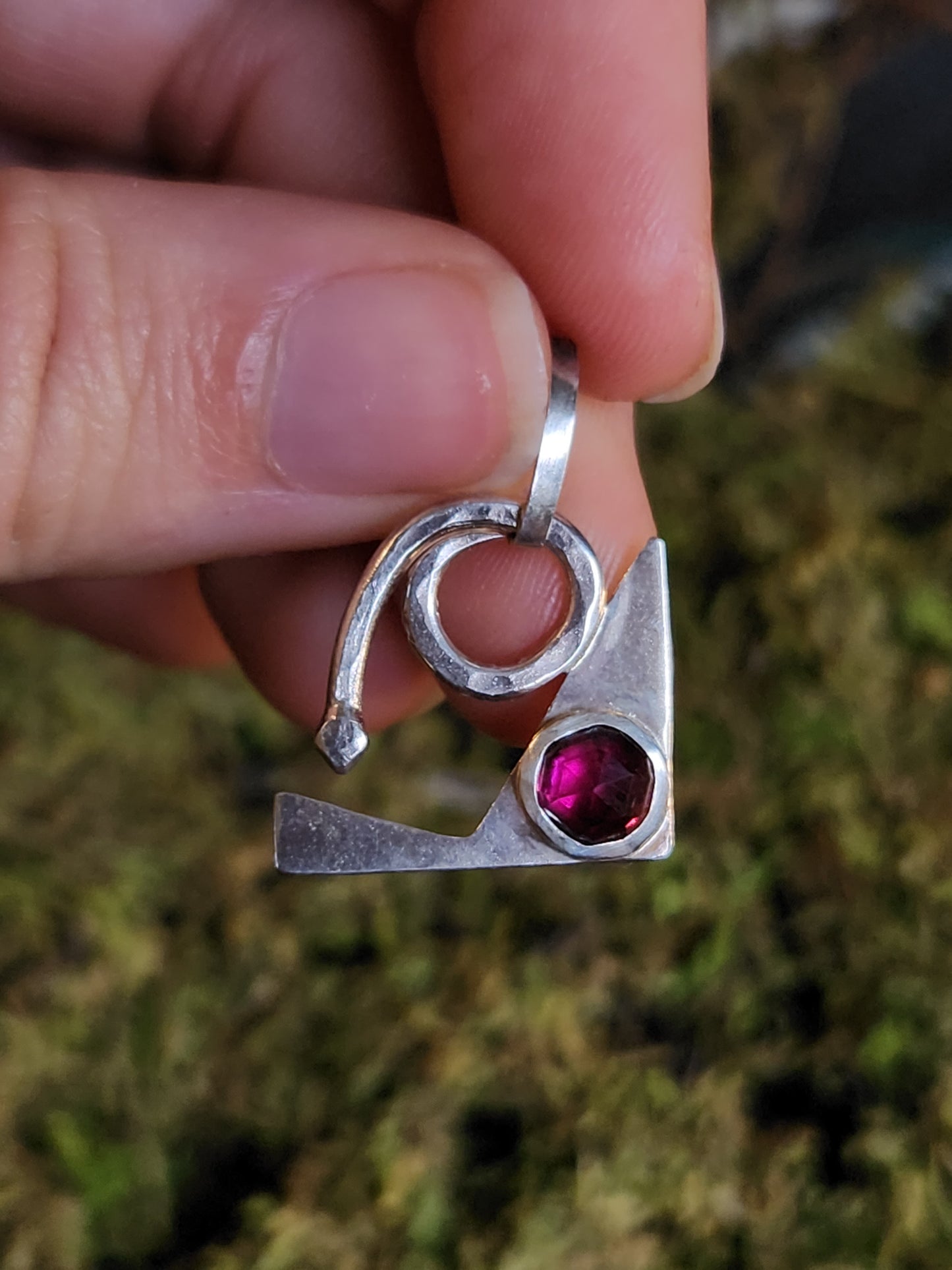 Rhodolite Garnet Pendant
