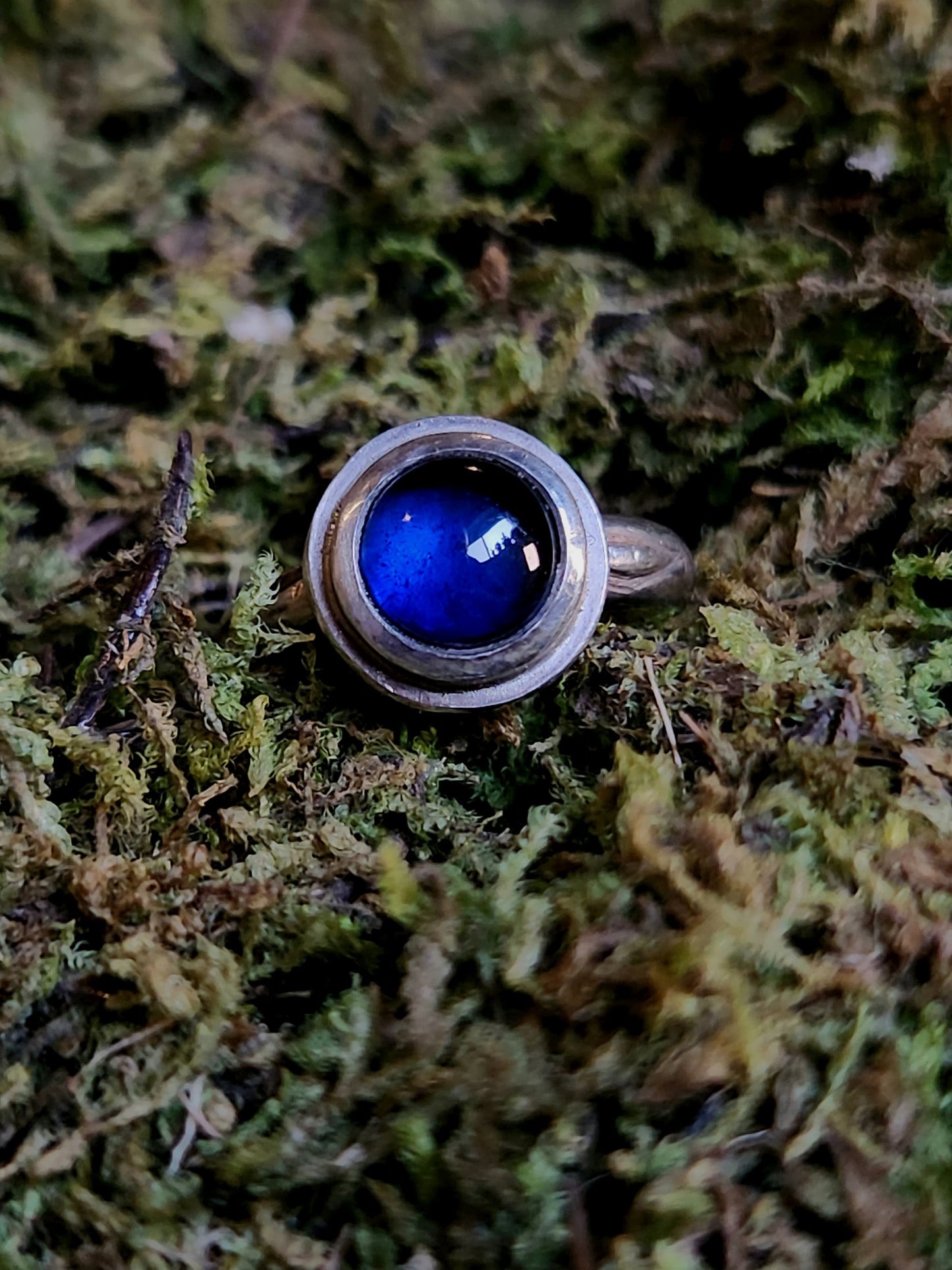 Blue Lab Sapphire Ring