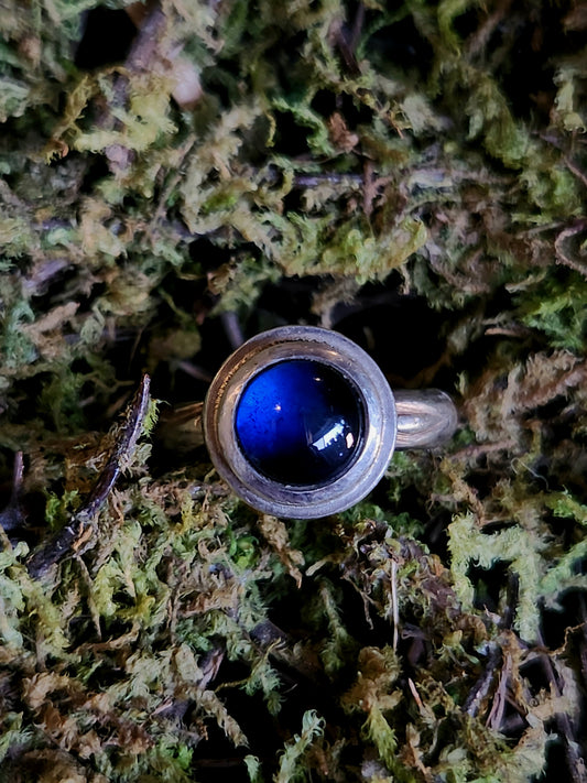 Blue Lab Sapphire Ring