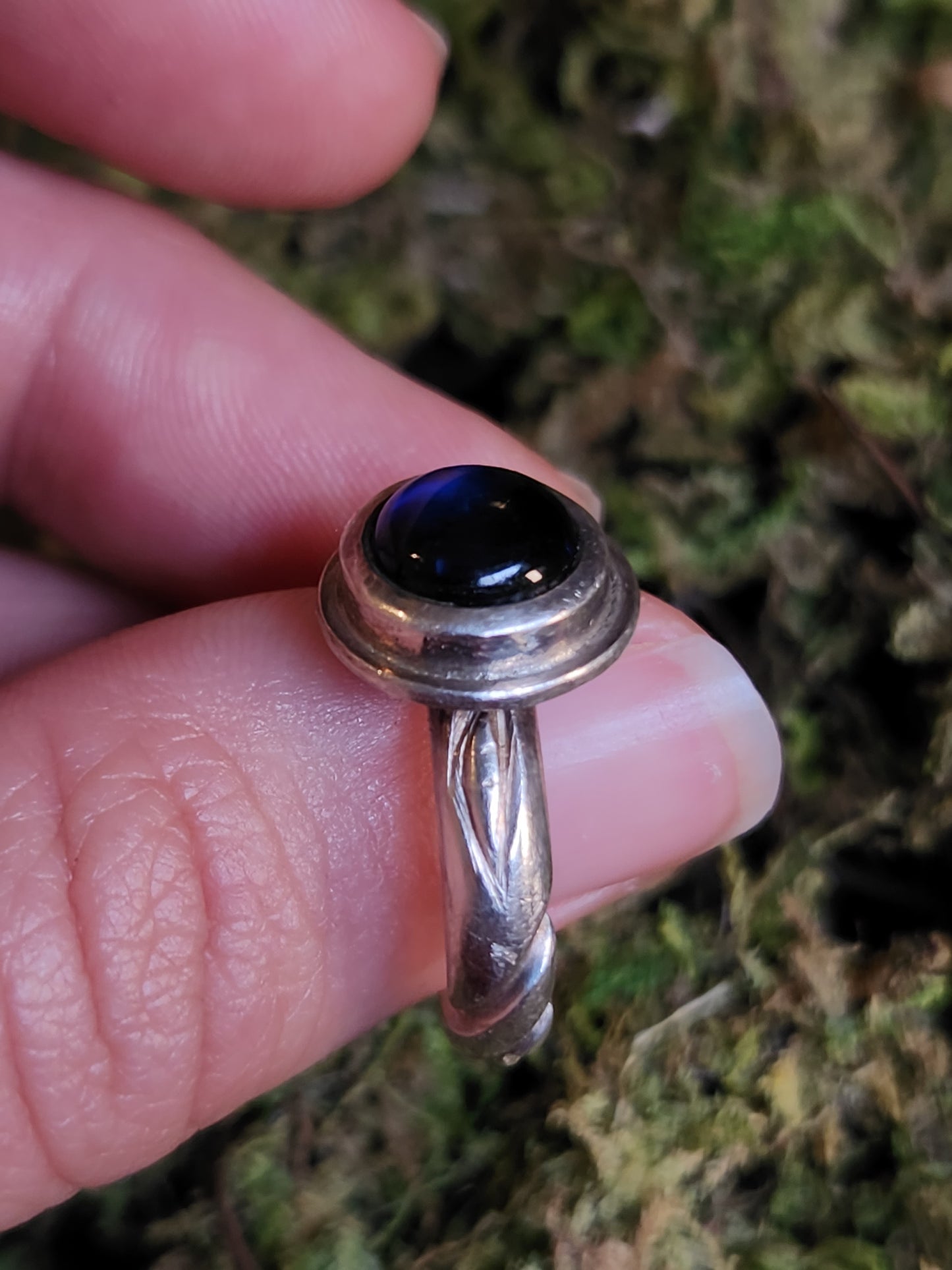 Blue Lab Sapphire Ring