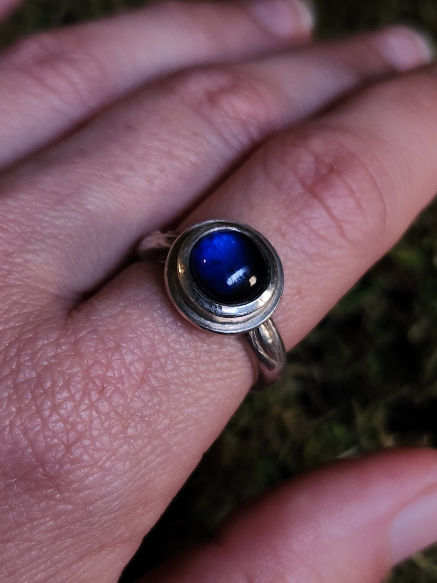 Blue Lab Sapphire Ring