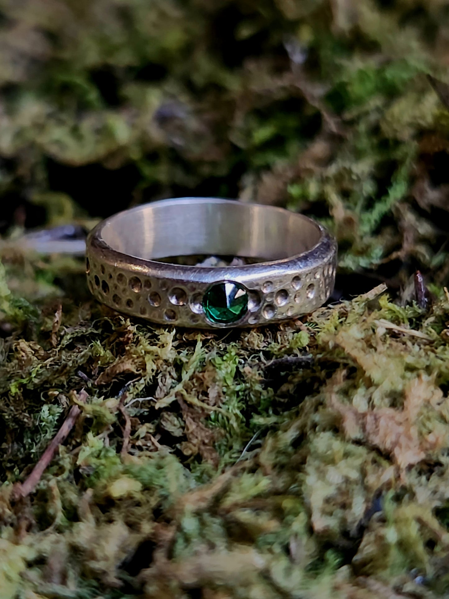 Lab Emerald Ring