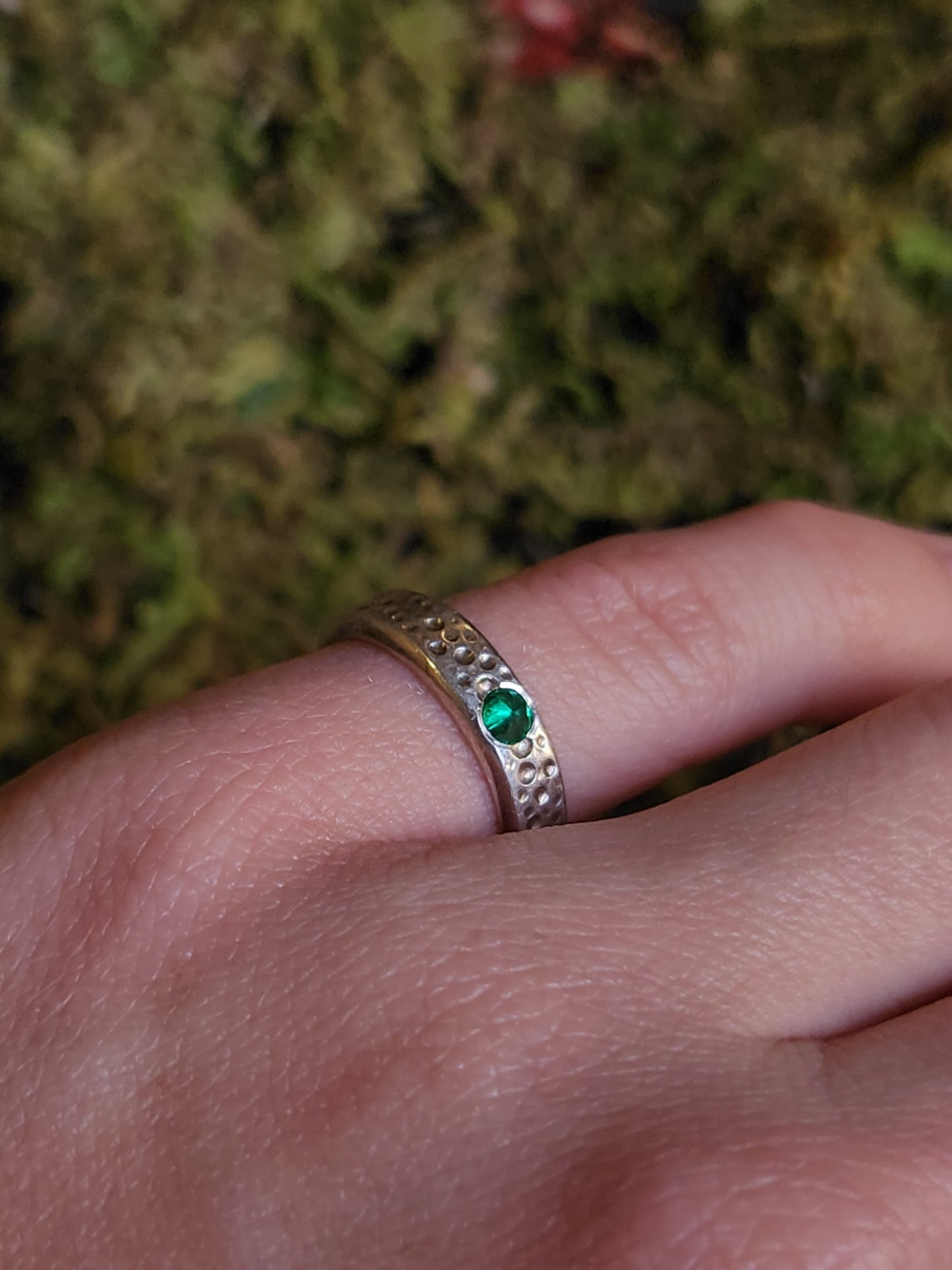 Lab Emerald Ring
